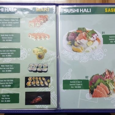 Thực đơn- Quán Ăn Hali Sushi - Nguyễn Văn Lượng