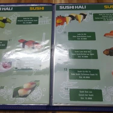 Thực đơn- Quán Ăn Hali Sushi - Nguyễn Văn Lượng