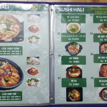 Thực đơn- Quán Ăn Hali Sushi - Nguyễn Văn Lượng