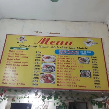 Tổng hợp- Quán Ăn Hana - Bún Cá & Bún Chả
