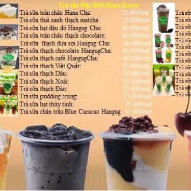 Thực đơn- Hana Korea - Mỳ Cay 7 Cấp Độ & Lẩu Trà Sữa Khói