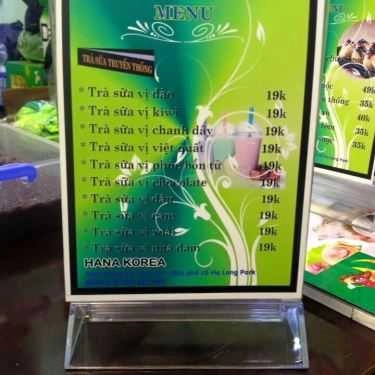 Thực đơn- Hana Korea - Mỳ Cay 7 Cấp Độ & Lẩu Trà Sữa Khói