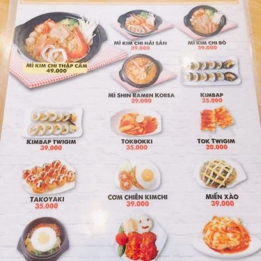 Thực đơn- Quán Ăn Hana - Mì Cay 7 Cấp Độ Hàn Quốc - Phan Văn Hớn