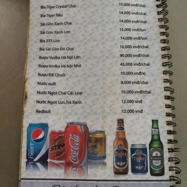 Thực đơn- Quán Ăn Hàng Dừa - Bò Nướng, Cá Lóc Nướng