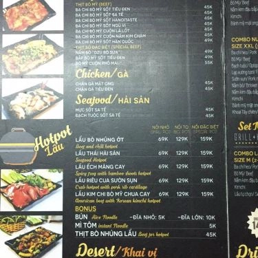 Thực đơn- Quán Ăn Hanoi Taste - Lẩu Nướng Hà Thành