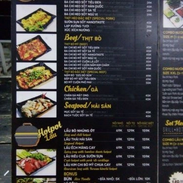 Thực đơn- Quán Ăn Hanoi Taste - Lẩu Nướng Hà Thành