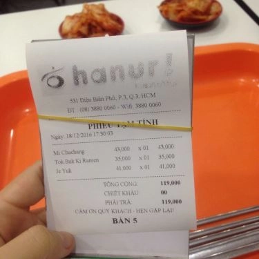 Tổng hợp- Hanuri - Quán Ăn Hàn Quốc - Điện Biên Phủ