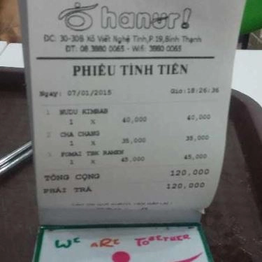 Tổng hợp- Hanuri - Quán Ăn Hàn Quốc - Xô Viết Nghệ Tĩnh