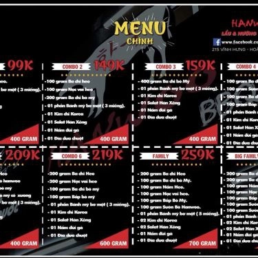 Tổng hợp- Quán Ăn Hanwoo BBQ - Lẩu & Nướng Hàn Quốc