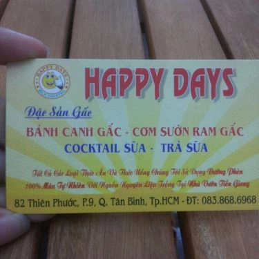 Tổng hợp- Quán Ăn Happy Days - Bánh Canh Gấc