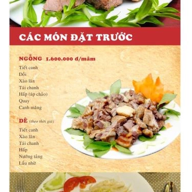 Thực đơn- Nhà Hàng Hapu Cafe - Food & Drink