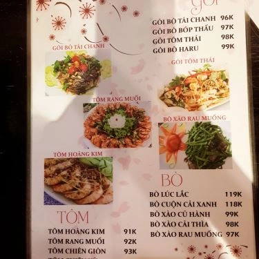 Thực đơn- Haru Haru - Quán Ăn Gia Đình
