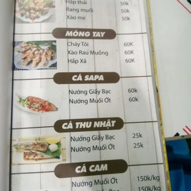 Thực đơn- Quán Ăn Hào Nướng - Lê Văn Lương