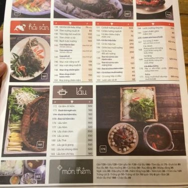 Thực đơn- Quán Ăn Hẻm Quán - Ẩm Thực Đường Phố Sài Gòn