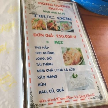 Thực đơn- Quán Ăn Heo Mẹt Hùng Vương