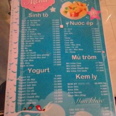 Thực đơn- Quán Ăn Hi, Sky Quán - Đặng Tất