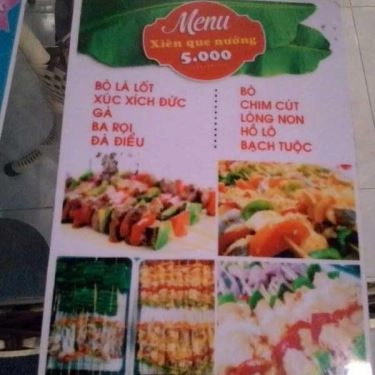 Thực đơn- Quán Ăn Hi, Sky Quán - Đặng Tất
