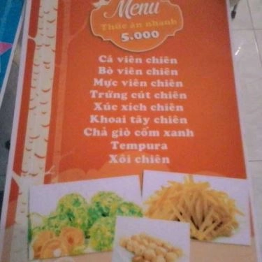 Thực đơn- Quán Ăn Hi, Sky Quán - Đặng Tất