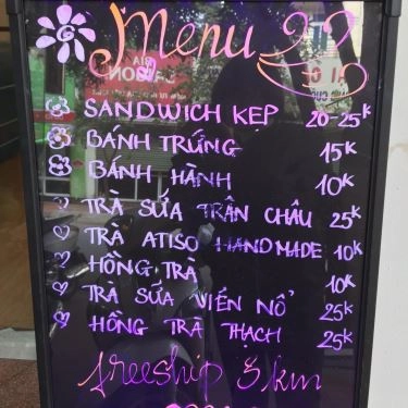 Thực đơn- Quán Ăn Hi Sandwich