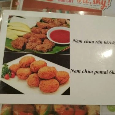 Thực đơn- Quán Ăn Hi, Sky Quán - Đặng Tất