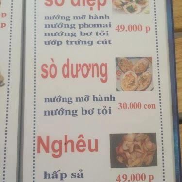 Thực đơn- Quán Ăn Hiếu - Chuyên Các Món Cua