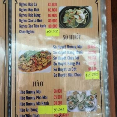 Thực đơn- Hiếu Mập - Quán Ăn Gia Đình