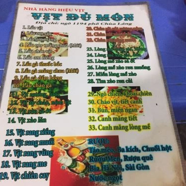 Tổng hợp- Quán Ăn Hiệu Vịt - Đường Láng