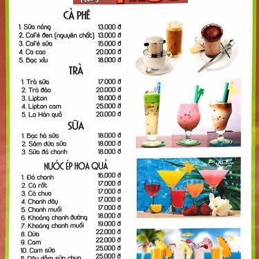 Thực đơn- Quán Ăn Hisu - Chicken Go