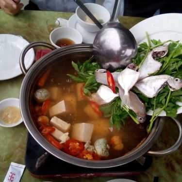 Món ăn- Hoa Biển - Lẩu Thuyền Chài & Chả Cá Ót
