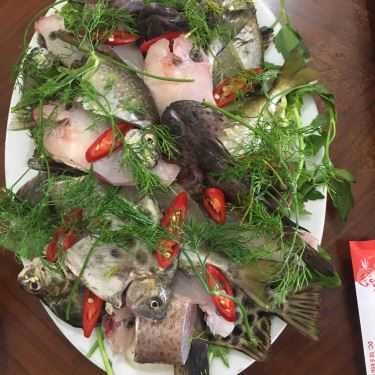 Món ăn- Hoa Biển - Lẩu Thuyền Chài & Chả Cá Ót
