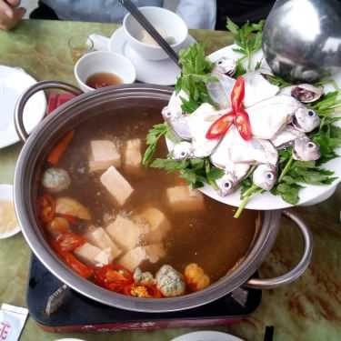 Món ăn- Hoa Biển - Lẩu Thuyền Chài & Chả Cá Ót
