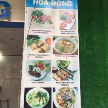 Thực đơn- Quán Ăn Hoa Đông Quán - Bún Chả