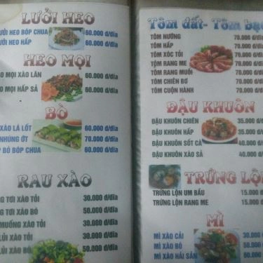 Thực đơn- Quán Ăn Hoa Mập Quán - Cá Đuối Nướng
