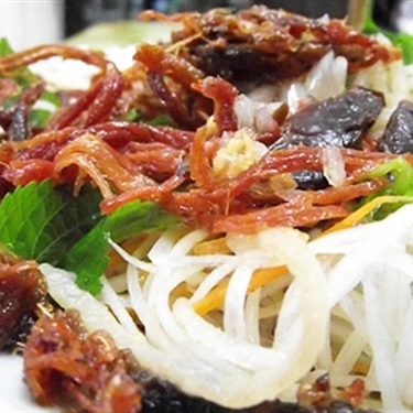 Món ăn- Quán Ăn Hoa Phương - Nộm Bò Khô
