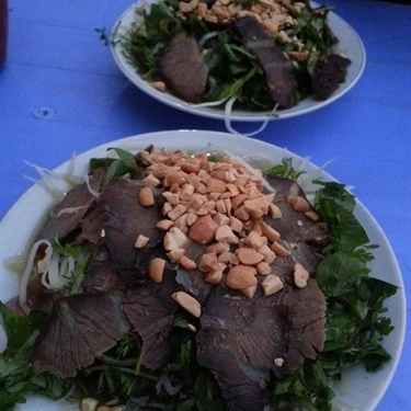 Món ăn- Quán Ăn Hoa Phương - Nộm Bò Khô