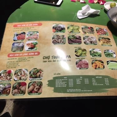 Thực đơn- Nhà Hàng Chợ Tình Sapa - Ẩm Thực Tây Bắc