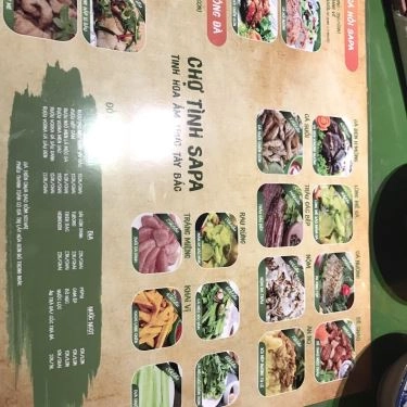 Thực đơn- Nhà Hàng Chợ Tình Sapa - Ẩm Thực Tây Bắc