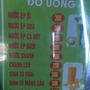 Thực đơn- Quán Ăn Hoàng Bèo - Đặc Sản Đà Nẵng - Nguyễn Ngọc Vũ