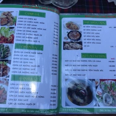 Thực đơn- Quán Ăn Hoàng Hiếu - Các Món Gà