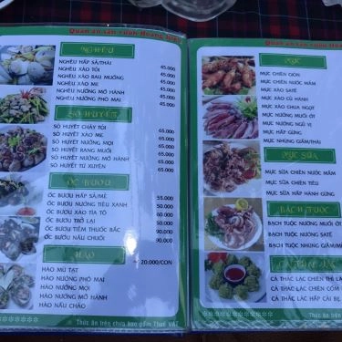 Thực đơn- Quán Ăn Hoàng Hiếu - Các Món Gà