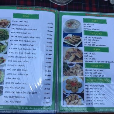 Thực đơn- Quán Ăn Hoàng Hiếu - Các Món Gà