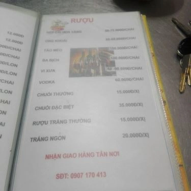 Thực đơn- Quán Ăn Hoàng Mập - Đặc Sản Thịt Thỏ