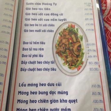 Thực đơn- Quán Ăn Hoàng Ty - Đặc Sản Trảng Bàng - Bình Quới