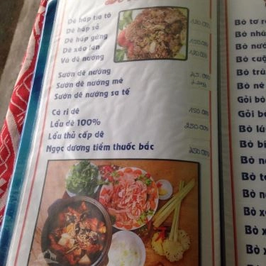 Thực đơn- Quán Ăn Hoàng Ty - Đặc Sản Trảng Bàng - Bình Quới
