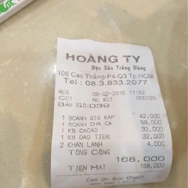 Tổng hợp- Quán Ăn Hoàng Ty - Đặc sản Trảng Bàng - Cao Thắng
