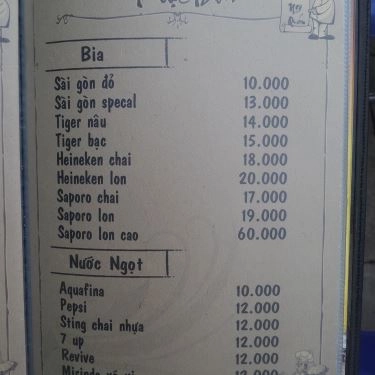 Thực đơn- Quán Ăn Hoa Ban Quán - Đặc Sản Heo Tộc