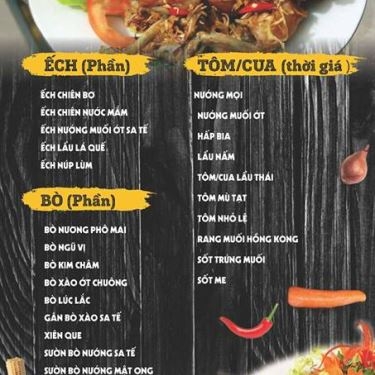 Thực đơn- Nhà Hàng Home Restaurant - Ẩm Thực Nướng