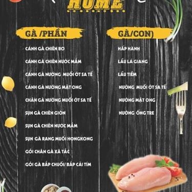 Thực đơn- Nhà Hàng Home Restaurant - Ẩm Thực Nướng