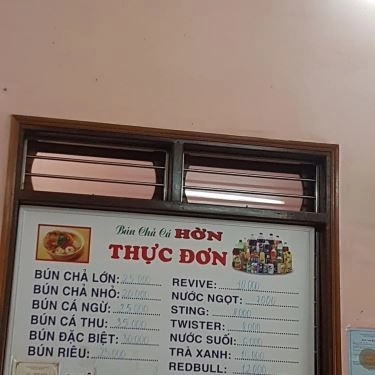 Thực đơn- Quán Ăn Bún Chả Cá Hờn