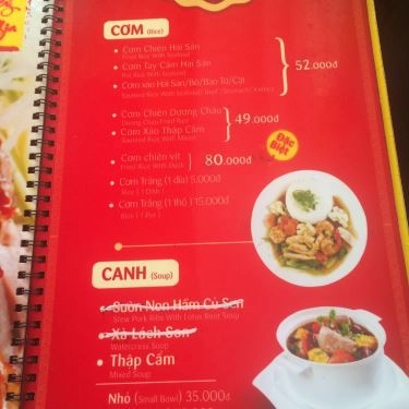 Thực đơn- Quán Ăn Hồng Ký Mì Gia